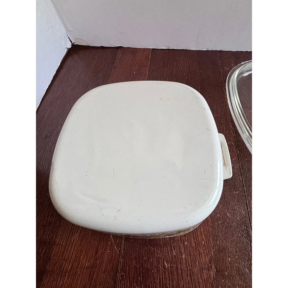 Vintage Corning Ware La Marjolaine Casserole Dish A-2-B 2 Liter with Glass Lid